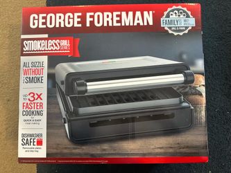 Brand New George Foreman Family Size Smokeless Grill