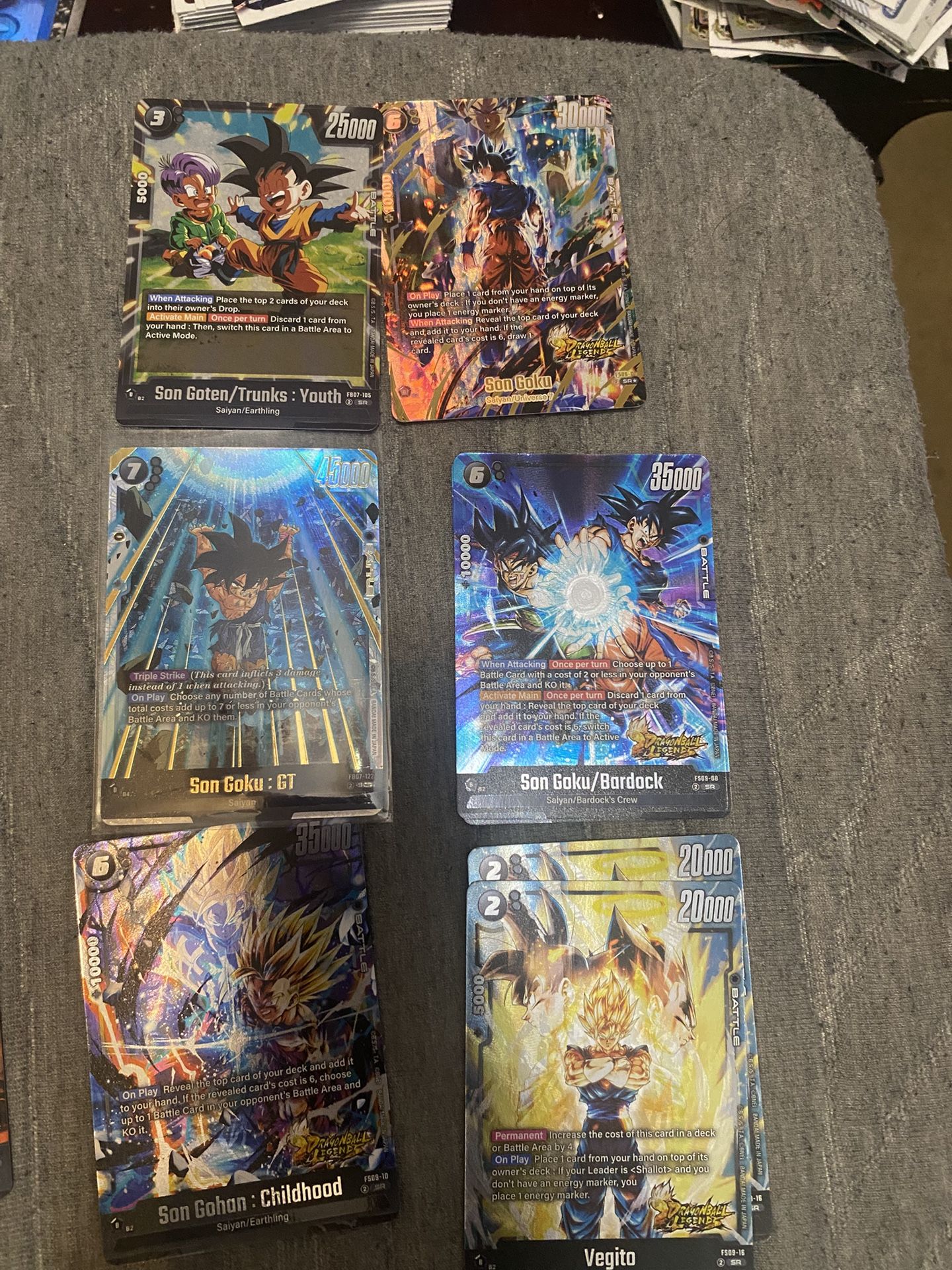 Dragonball Z Legends Cards