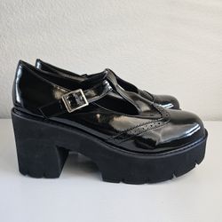 Black Maryjane Shoes With Heel (EUR42) US10.5