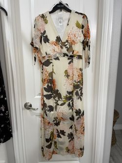 Women’s Beige Floral Dress size 6