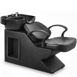 Shampoo Bowl and Chair Set, Luxury Salon Sinks Hair Washing Station for Hair Stylist, Shampoo Barber