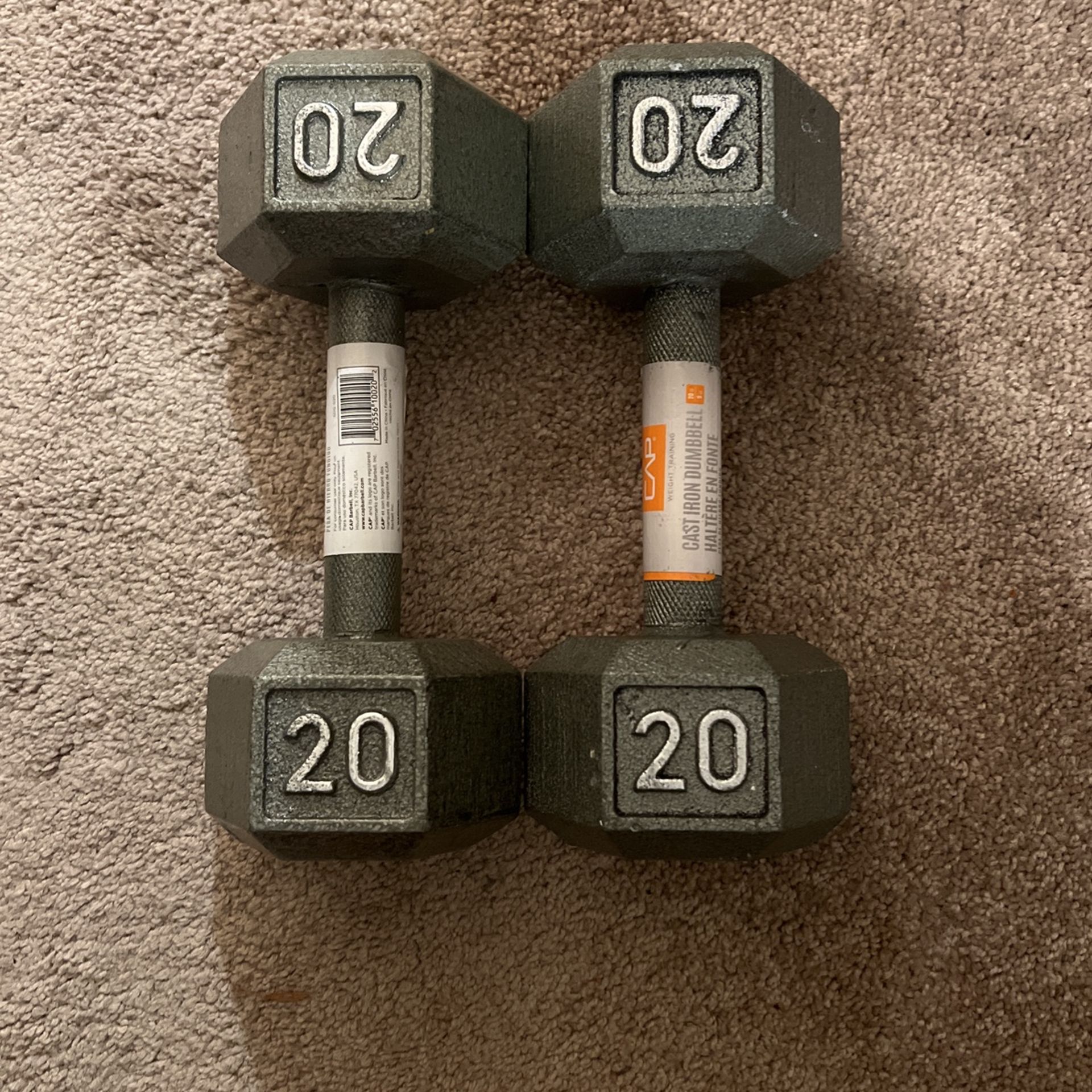 20 Lb Dumbbells Pair