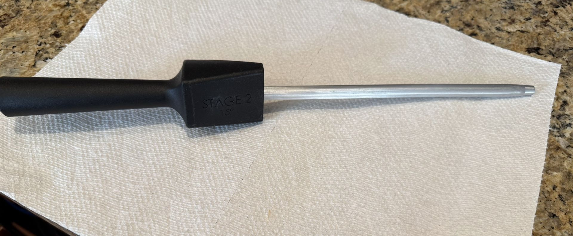 Knife Sharpener Rod, Kitchen Knives Sharpener Carbon Steel Professional Knife Sharpening Steel, Honing Rod