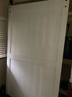 White barn door