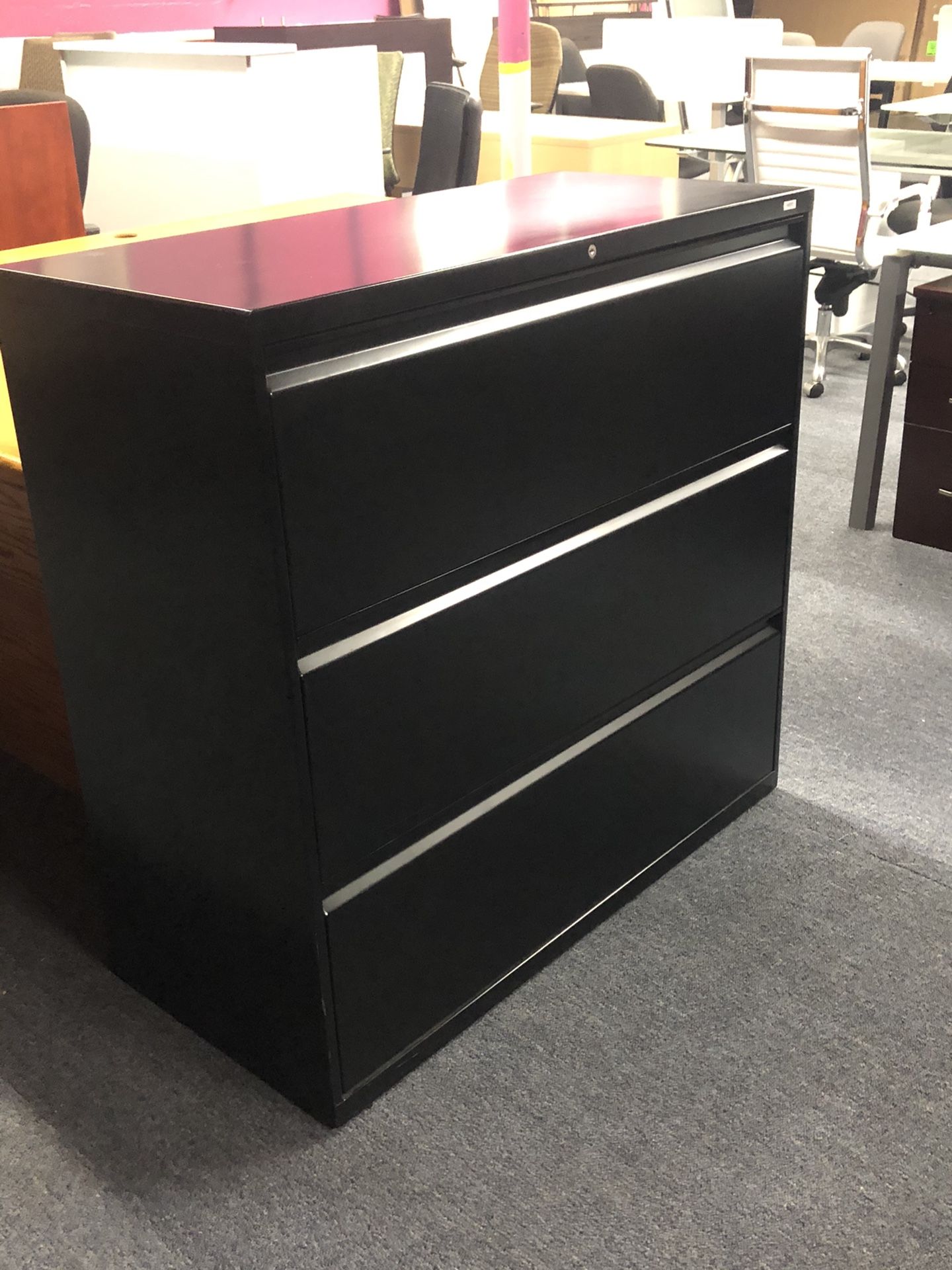 Hon lateral file cabinets 36 and 42” wide 3 draws