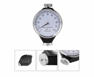 Durometer Tester, Shore Type A/O/D Rubber Tire Durometer Hardness Tester 10-90HA (Type A)