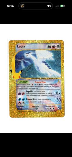Lugia Pokemon 30th Anniversary