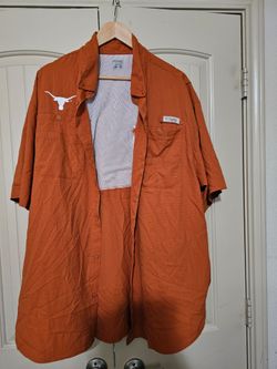 Columbia PFG Texas Longhorns Button-Up Shirt