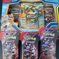 M Kangaskhan EX Box & Destined Rivals Sleeved Packs