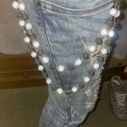 Rhinestone wallet chains 