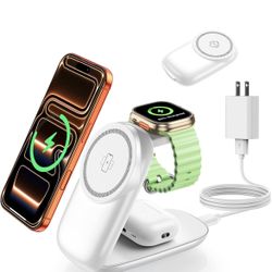 Foldable 3-in-1 MagSafe Wireless Charging Station
