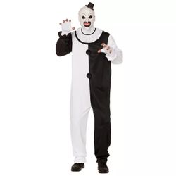 Terrifier Art the Clown Costume Adult Costume SMALL/MED Halloween Universal Horror Nights BRAND NEW IN PACKAGING Officially Licensed! 