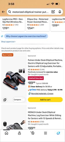 Motorized Eliptical trainer