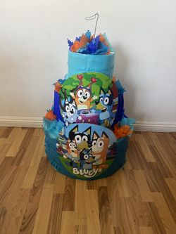 Bluey Tower Pinata With Balls 