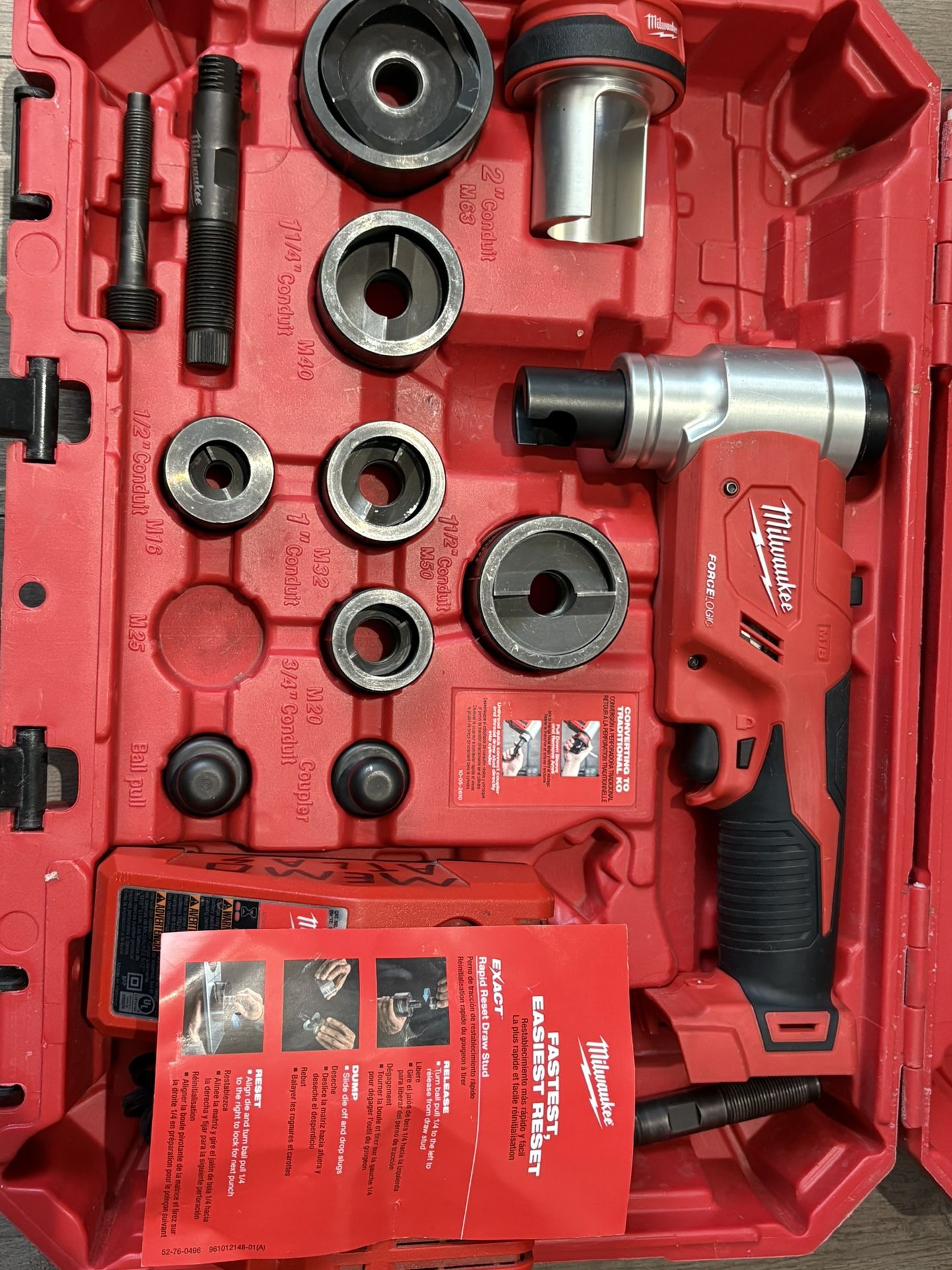 Milwaukee Hydraulic Pounch Hole