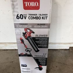 Toro Flex-Force 60-volt Max Cordless Battery String Trimmer and Leaf Blower Combo Kit 2 Ah (Battery & Charger Included) Item # | Model #51881