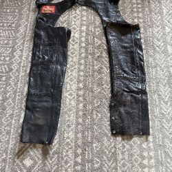 Small Leather Riding Chaps
