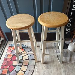 2-24” Farmhouse Stools 
