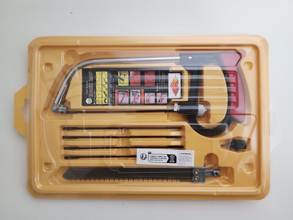 Steel Hacksaw with Multi Purpose for Metalworking Woodworking Model Hobby Tool Cutting Set
