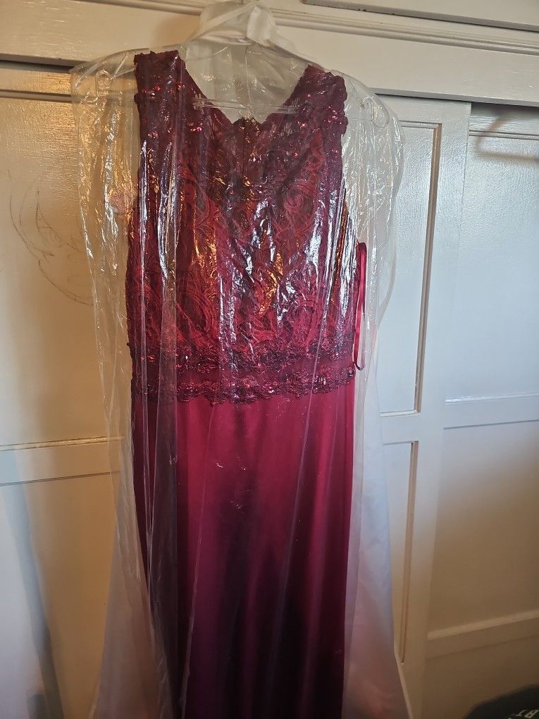 Burgundy Dress