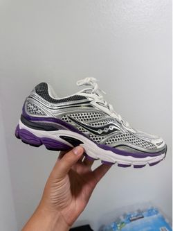 Saucony silver and purple