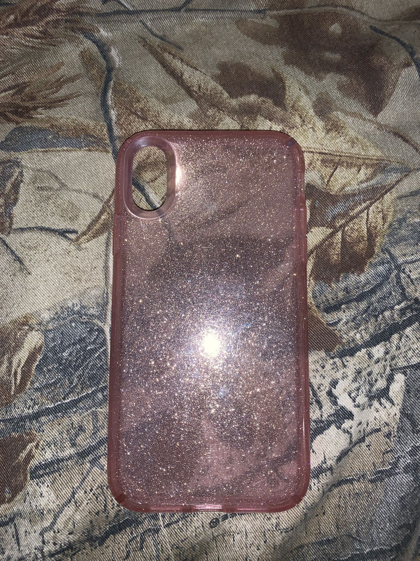 Speck pink glitter iPhone XR case