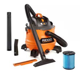 RIDGID 14 Gal. 6.0 Peak HP NXT Shop Vacuum Wet Dry Vac with Fine Dust Filter, Locking Hose, Wands and Attachments HD1400