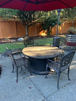Patio set - with fire pit