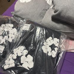 Denim hoodies all 8 bulk