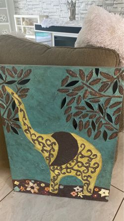 Picture frame on canvas