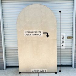 Large Foldable Arch Backdrop - 7 Feet Tall, For Weddings, Birthday Party, Baby Shower 