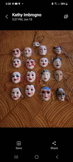 Porcelain Japanese Masks