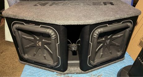 Kicker Dual 12" L7 Loaded Subwoofer Complete Sound System