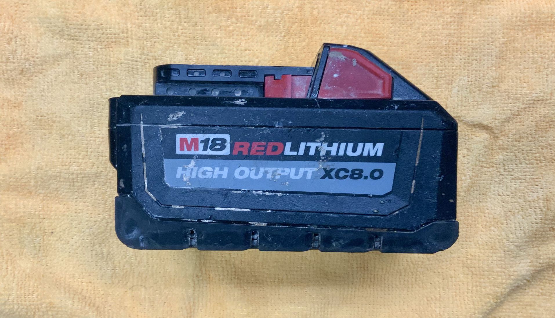 Milwaukee Red Lithium High Output XC 8.0 AH Rechargeable Battery Pack M18 Tool Handheld Construction Tools Li-ion Cordless 