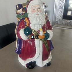 Porcelain Santa cookie jar, $20