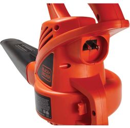 BLACK+DECKER Electric Leaf Blower, Handheld Blowers for Lawn Care, Lightweight, 180 MPH 180 CFM, 7-Amp, Corded (LB700)