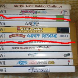 Wii Games Lot ($5 & Up)