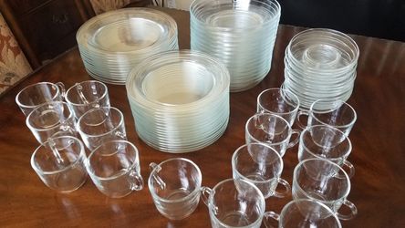 Glass dish set France