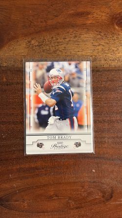 Tom Brady patriots prestige card