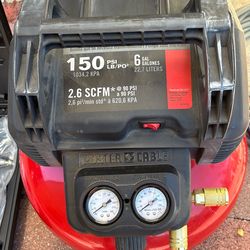 Porter Cable 150 Psi 6 Galones Mangera Para Psi 25 Pies Pistola Para Clavos 16 Cauge