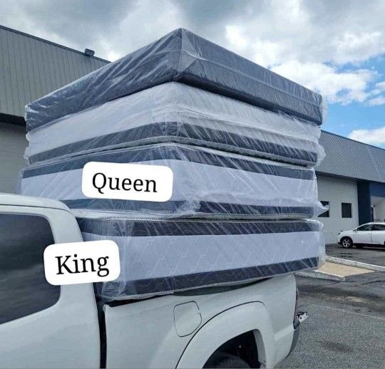 ✨Brand New Queen Mattress + Box Spring – Sealed & Delivered