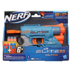 NERF Elite Toy Gun 2.0 Volt Blaster. 6 Darts. Light Beam, Up To 90 Ft.