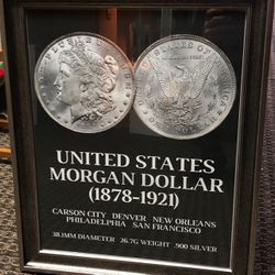Morgan Dollar - Framed Picture 