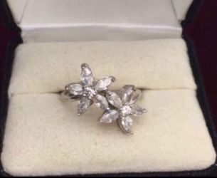 Sterling Silver Floral Ring