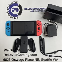Nintendo Switch With Dock Charger Etc - Fully Reset - For Sale Or Trade
