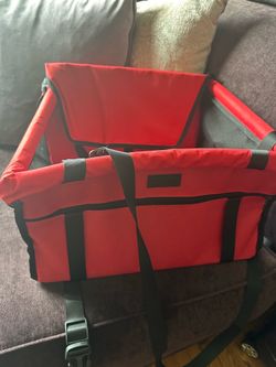 Red Car Seat for small dogs (11lbs and under)