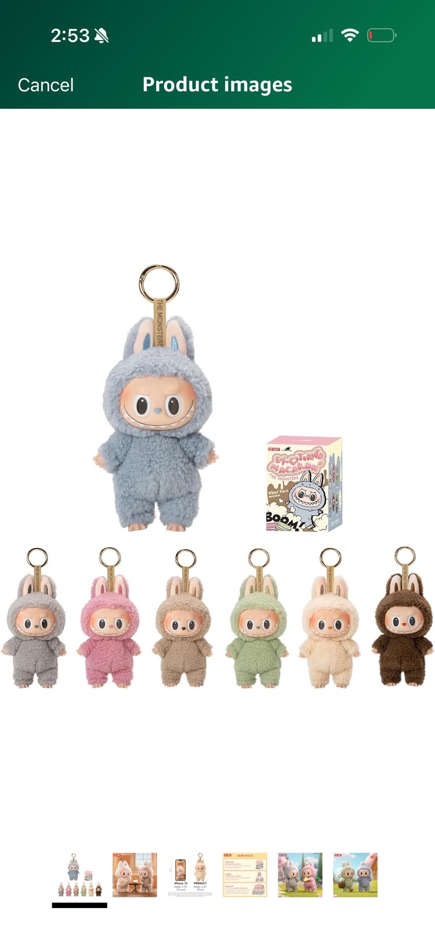 Labubu The Monsters - Tasty Macarons Vinyl Face