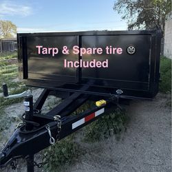 New 8x2x12 Hydraulic Utility Dump Trailer with Accessories 