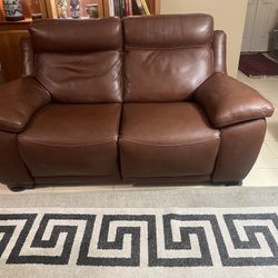 Natuzzi Electric Reclining Loveseat
