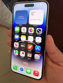 iPhone 14 Pro Max 256gb factory unlocked eSIM activation. Back has a crack.
